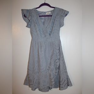 Blue eyelet dress from Jessica Simpson